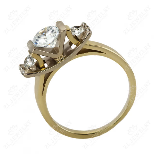 Ring &quot;Morning dew&quot; with diamonds Photo-1