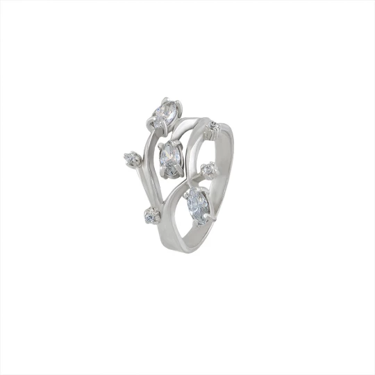 Ring &quot;Liana&quot; with stones