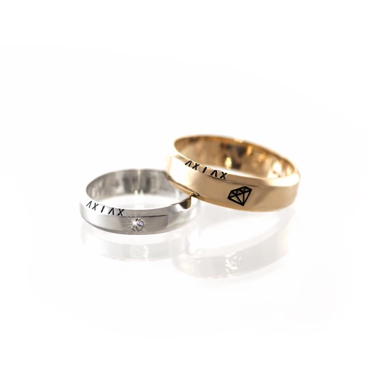 Wedding ring &quot;Diamond wedding&quot; in red gold