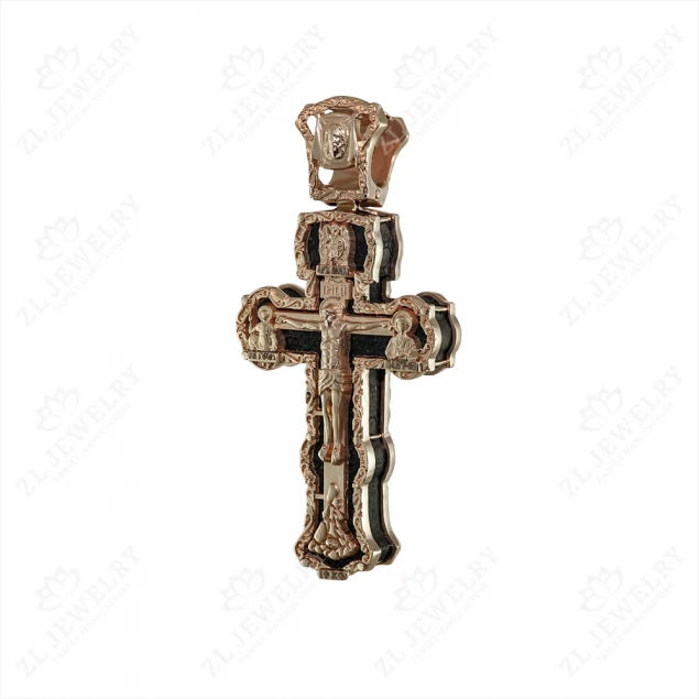 Cross with wooden base