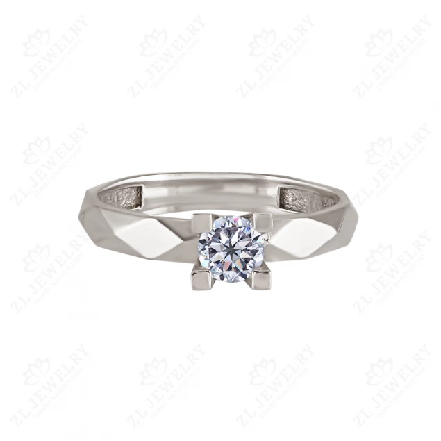 &quot;Geometry&quot; ring in white gold Photo-1