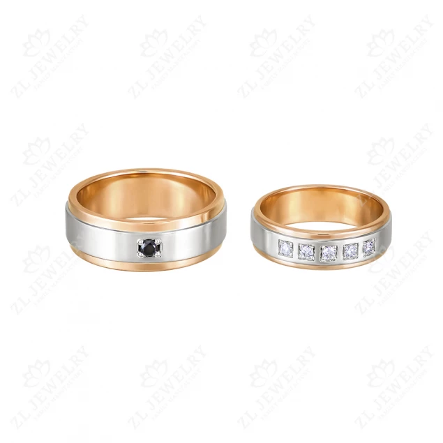 Wedding rings &quot;Dance of shadows&quot; Photo-1