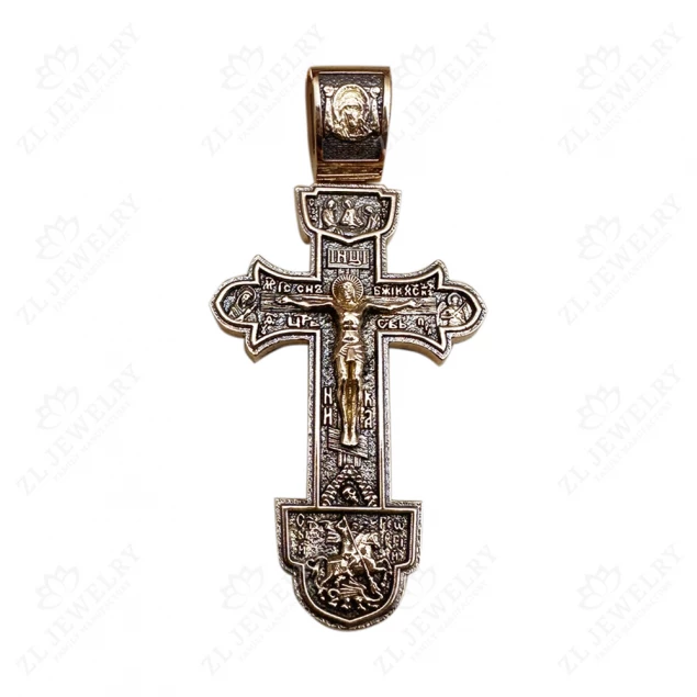 Cross with blackening
