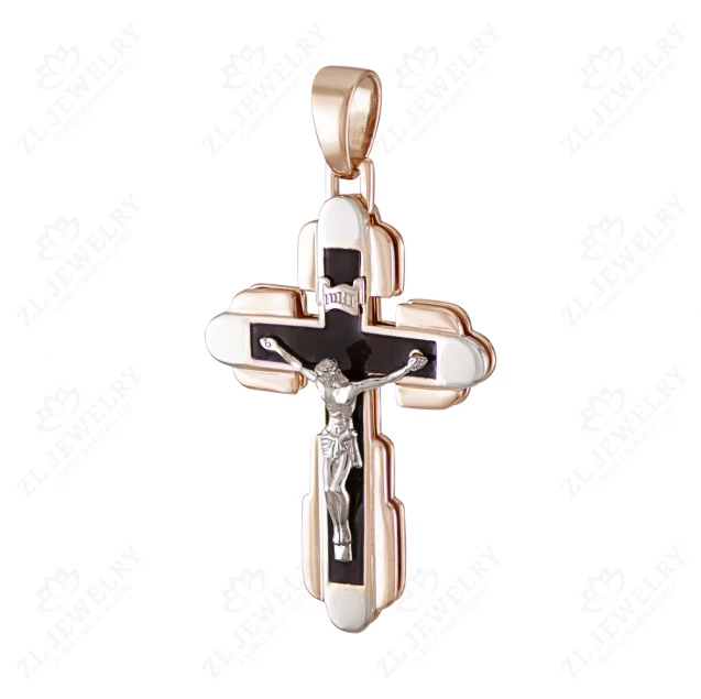 Simple cross with enamel