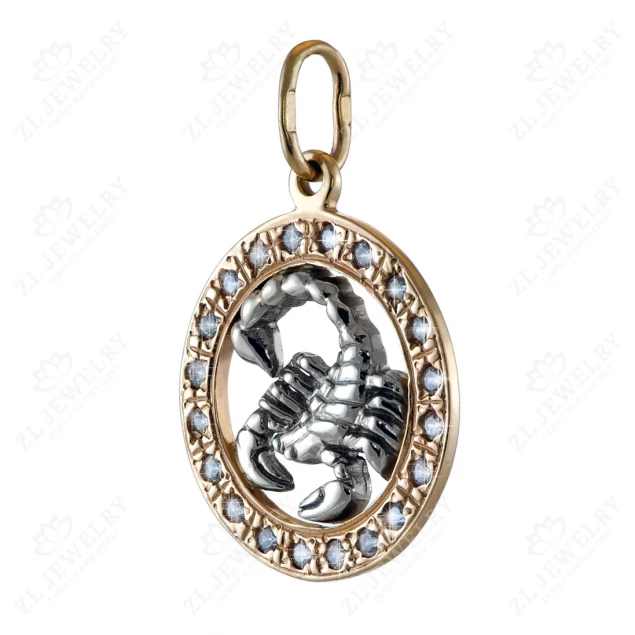 Pendant &quot;Scorpion&quot; with stones Photo-1