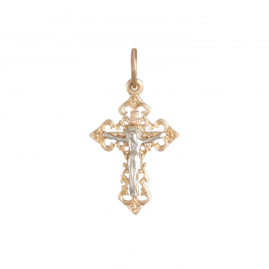 Openwork cross with crucifix