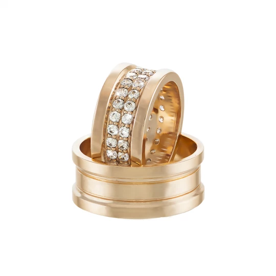 Ring &quot;Love Story&quot; with diamonds