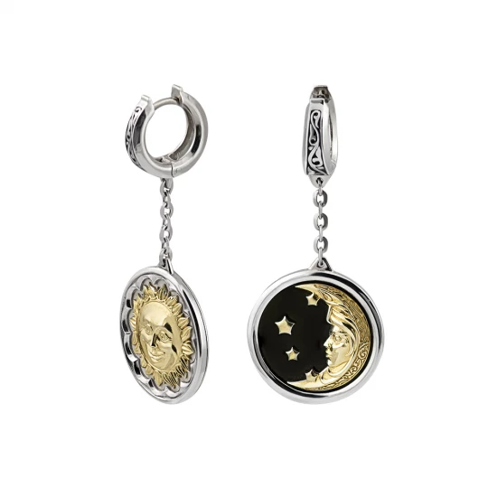 Sun and Moon earrings