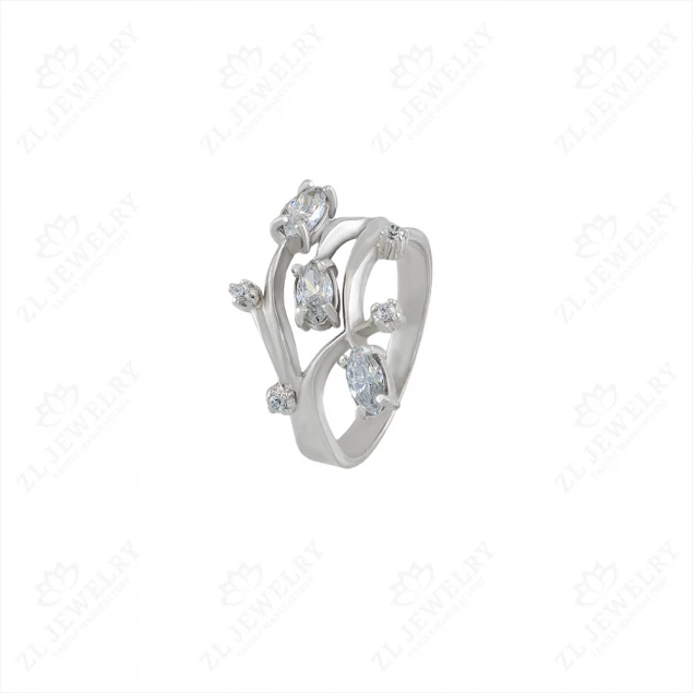 Ring &quot;Liana&quot; with stones