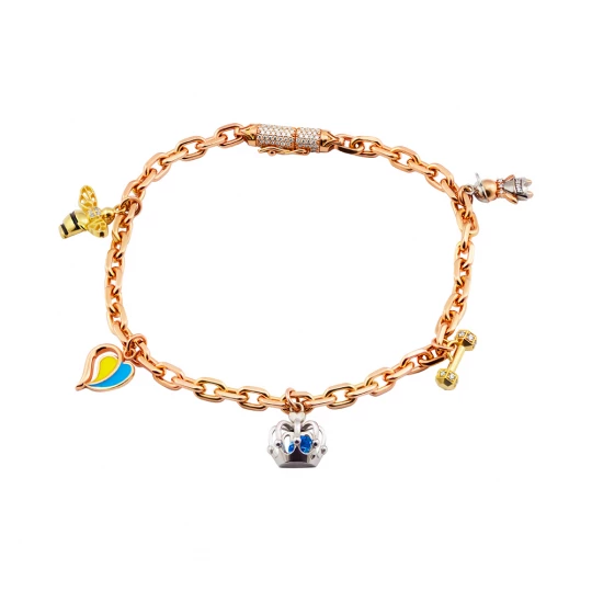Leg bracelet with pendants
