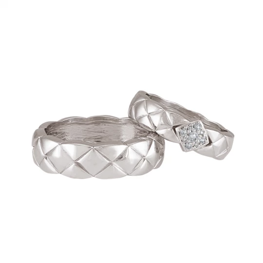 Wedding rings "Delicate diamonds"