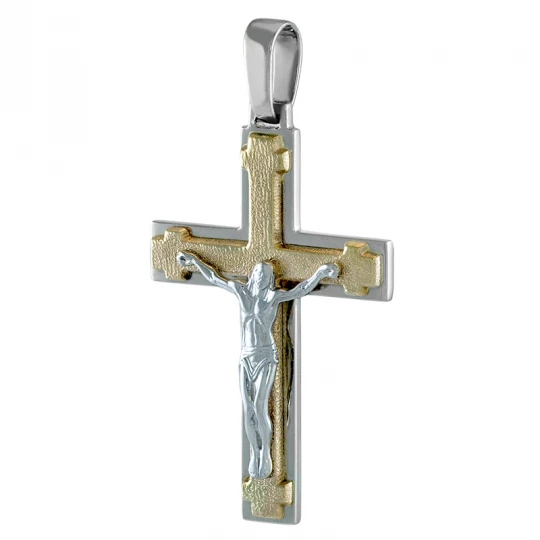 Крест из белого золота