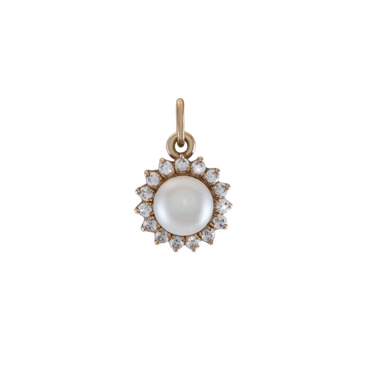 Pendant "Sun" with pearls