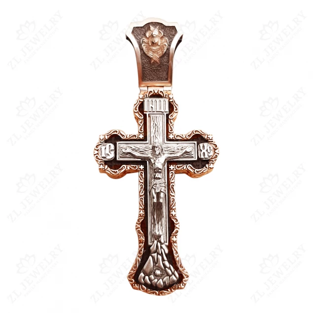 Cross with the face of Sergius of Radonezh