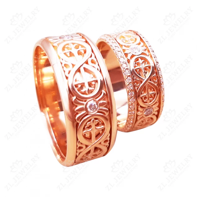 Wedding rings with ornaments Photo-5