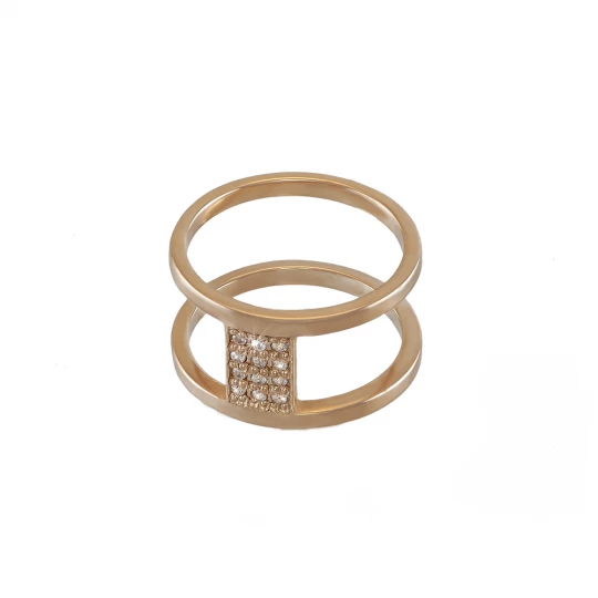 Ring &quot;Chariot&quot; with stones