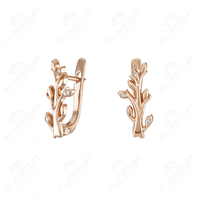 Earrings "Lucky branch"