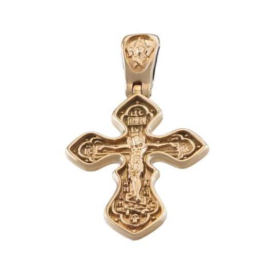 Cross with crucifix and prayer