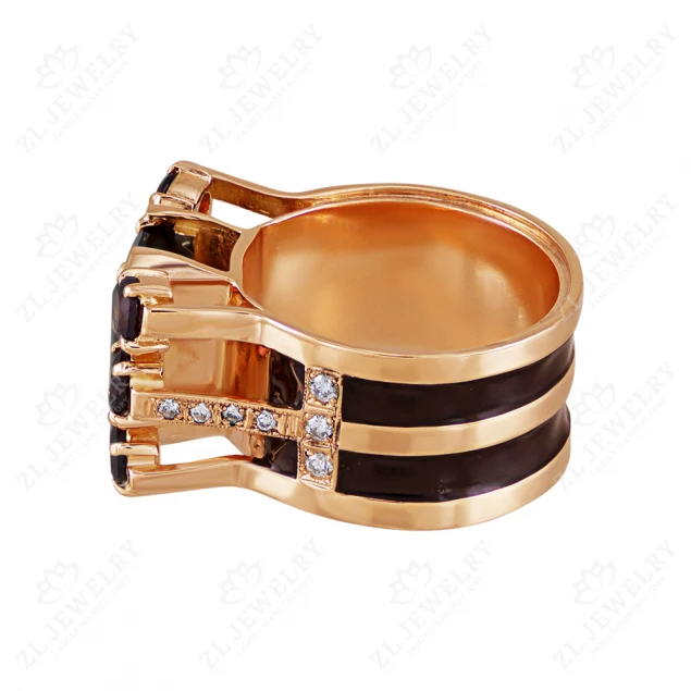 Sygnet &quot;Royal Heirloom with Garnet&quot; Photo-3