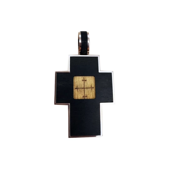 Cross case with client base and wood
