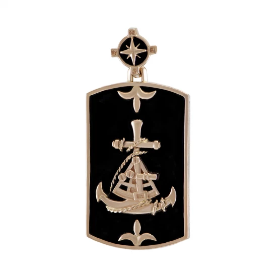 Marine pendant "Navigator" with enamel