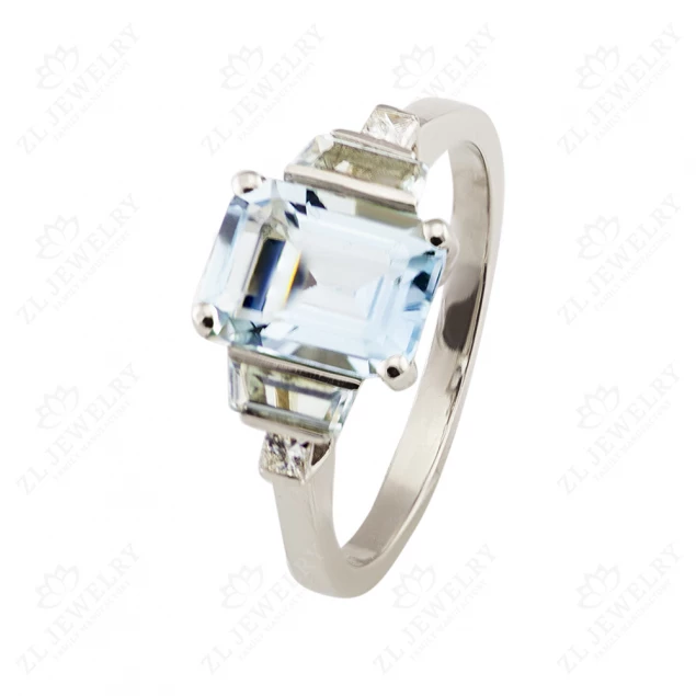 Aquamarine engagement ring