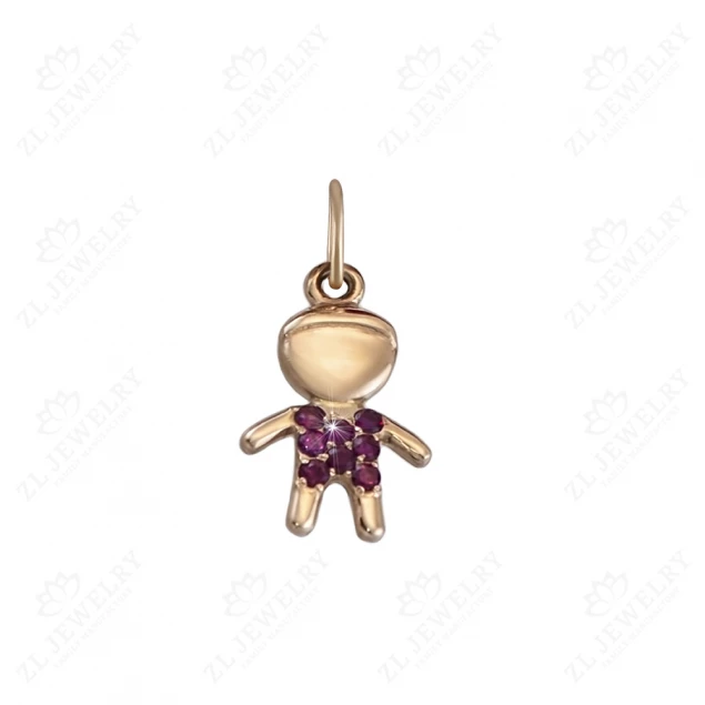 Pendant "Boy" with stones