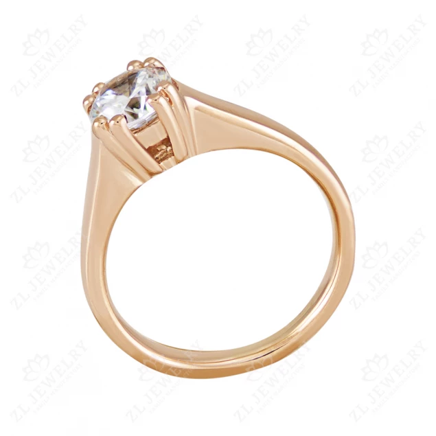 Engagement ring &quot;Glitter&quot; in red gold Photo-3