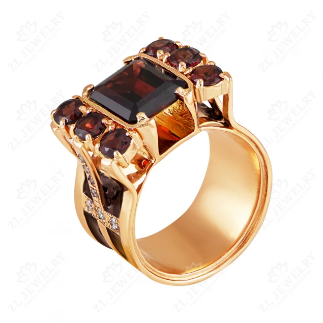 Sygnet &quot;Royal Heirloom with Garnet&quot; Photo-4