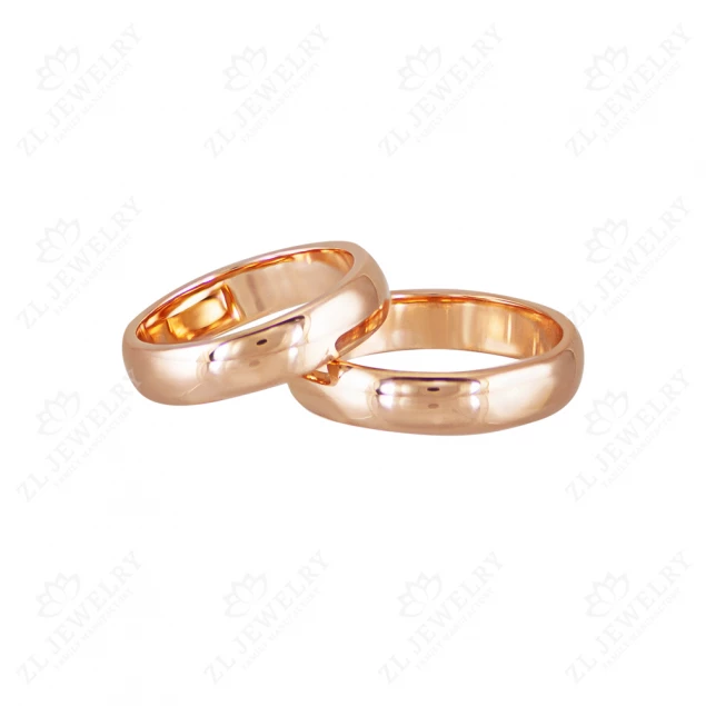 Wedding ring "Classic" in red gold Photo-2