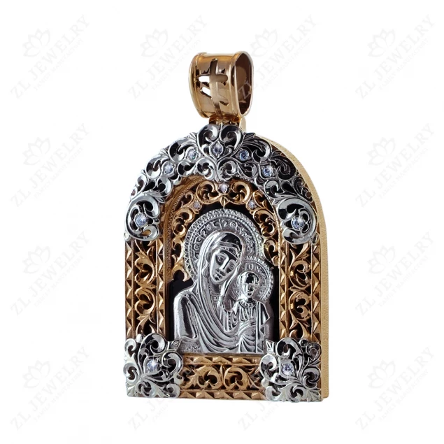 Kazan icon &quot;Mother of God&quot; on a stone