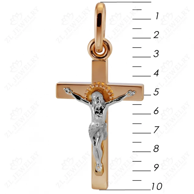 Large, even, оrthodox cross with the Crucifixion Photo-1