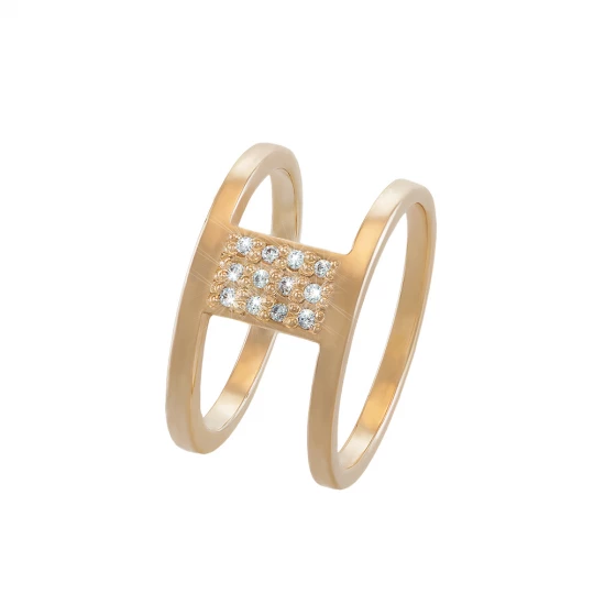 Ring &quot;Chariot&quot; with stones