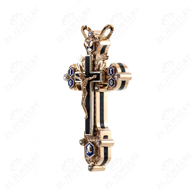 Cross with angel, dove and skull Photo-1