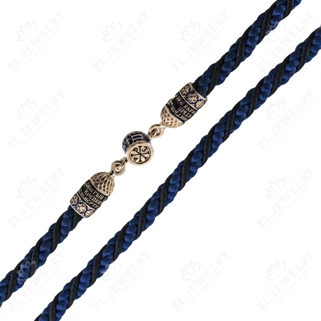 Rope &quot;Turrets&quot; with a prayer with enamel and Chrism Photo-1