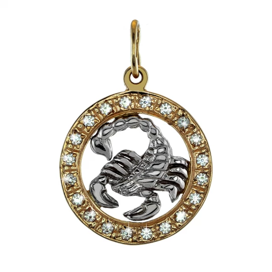 Pendant &quot;Scorpion&quot; with stones