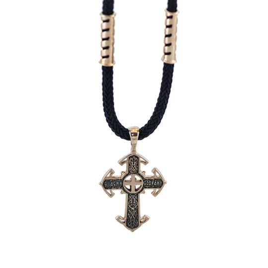 Cross with blackening