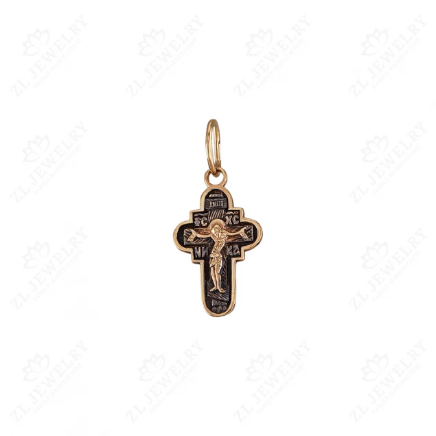 Cross with blackening