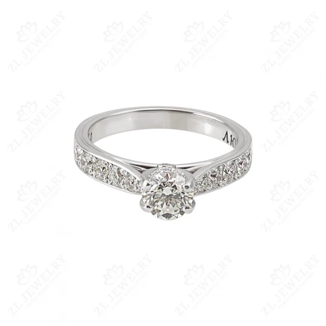 &quot;Confession&quot; engagement ring in white gold Photo-1