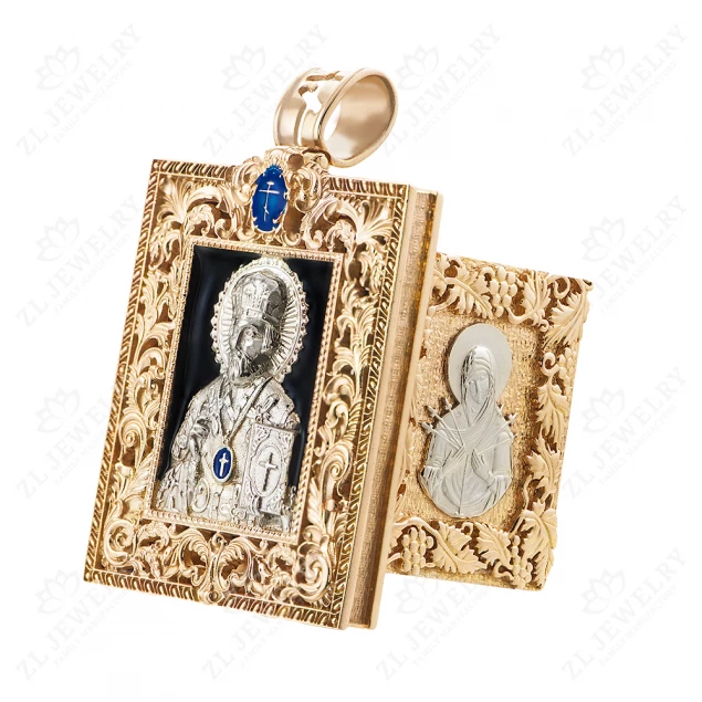 The icon &quot;Prayer book with our father&quot; with Nicholas the Wonderworker and the &quot;seven-shooter&quot; icon of the Mother of God Photo-2