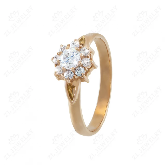 Ring &quot;Astra&quot; with cubic zirkonia