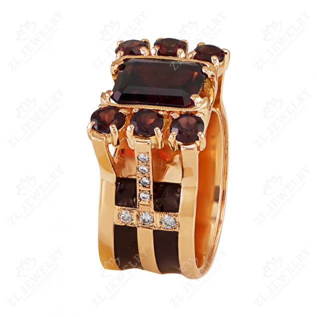 Sygnet &quot;Royal Heirloom with Garnet&quot; Photo-5