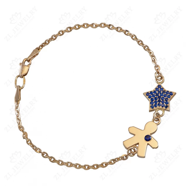 Bracelet &quot;Boy with a Star in sapphires&quot;