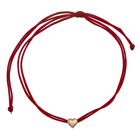 Bracelet on a red thread "Heart"