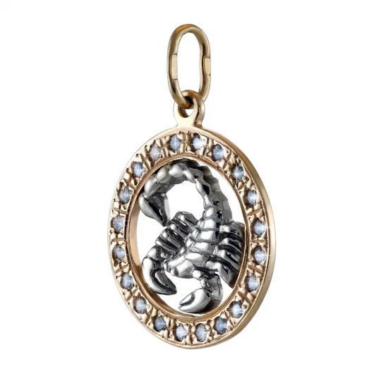 Pendant &quot;Scorpion&quot; with stones