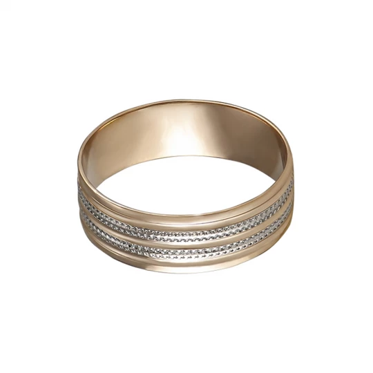 Wedding rings &quot;White pattern&quot;