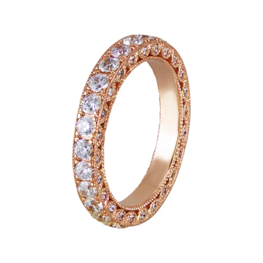 Engagement ring "Diamond track"