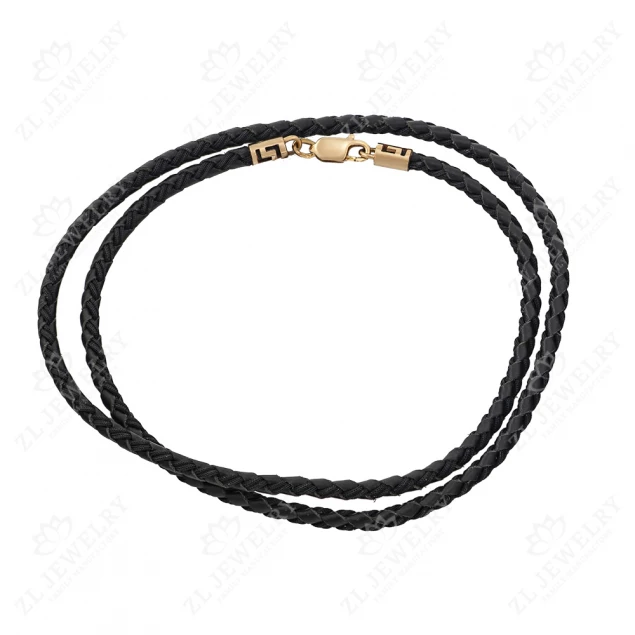 Rope black combined leather and nylon