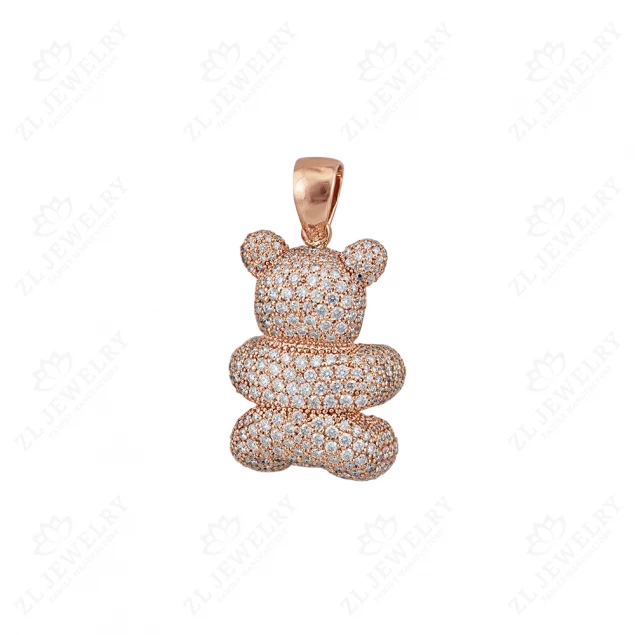 Pendant "Bear" with diamonds Photo-2