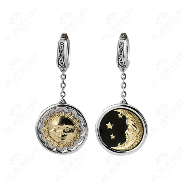 Sun and Moon earrings Photo-1
